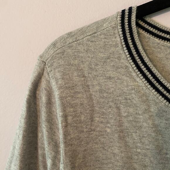 Talbots Plus Gray Knit Frenchie 3/4 Sleeve Sweater Crewneck Pullover Women's 1X - Picture 4 of 10
